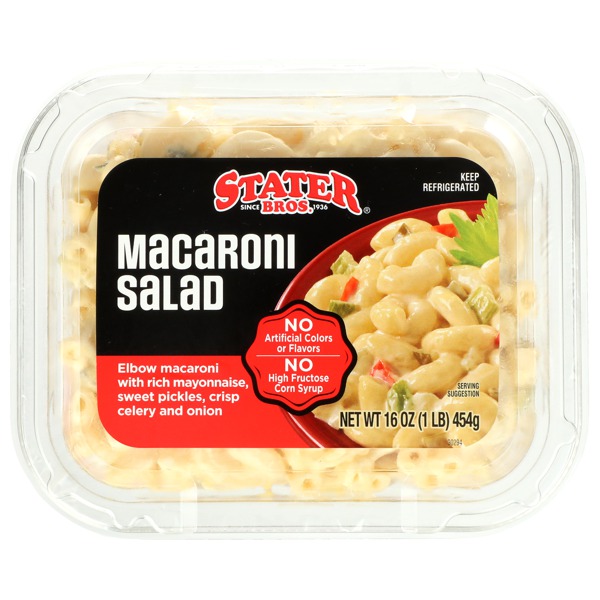 Stater Bros. Macaroni Salad Elbow Macaroni Salad With Rich Mayonnaise