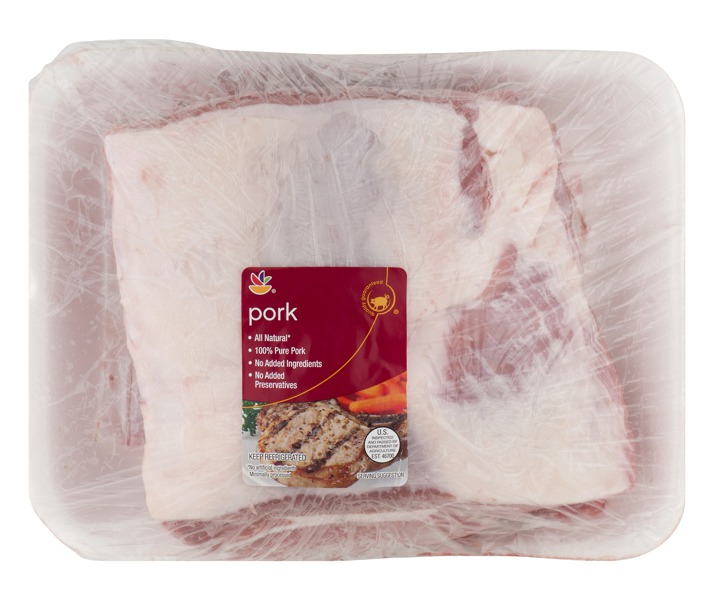 Ahold Pork Loin Center Cut Roast Bone In 1Source