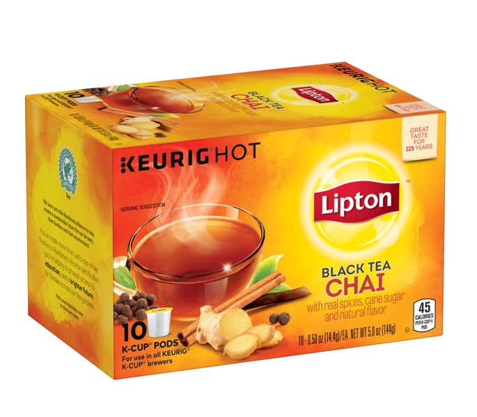Lipton Chai Black Tea With Real Spices, Cane Sugar And Natural Flavor