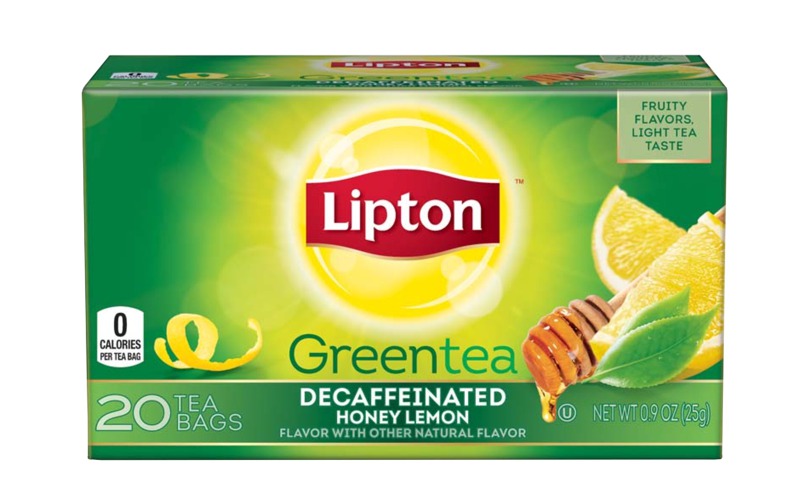 Lipton Decaffeinated Green Tea Honey Lemon Flavor With Other Natural