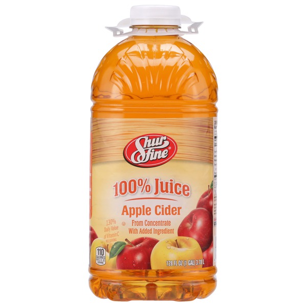 Shurfine 100 APPLE CIDER JUICE FROM CONCENTRATE WITH ADDED INGREDIENT