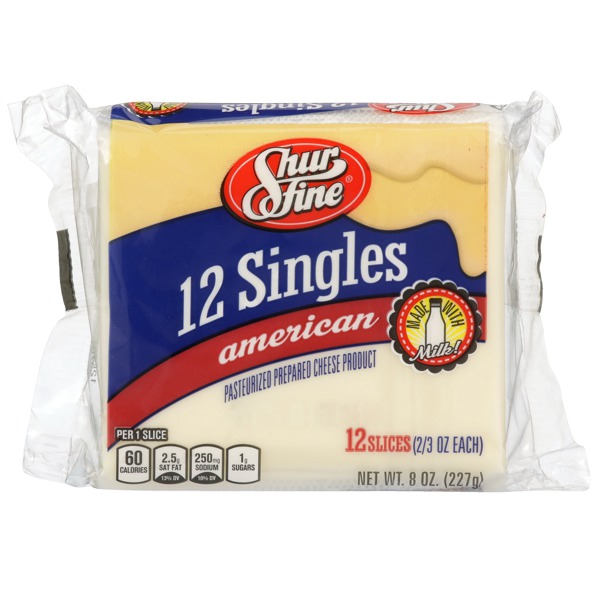 American Pasteurized Prepared Cheese Product Slices 1Source