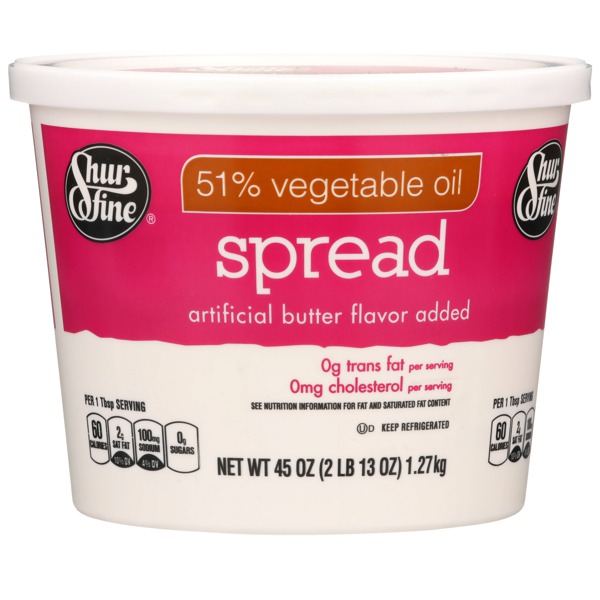 Shurfine 51 Vegetable Oil Spread 1Source