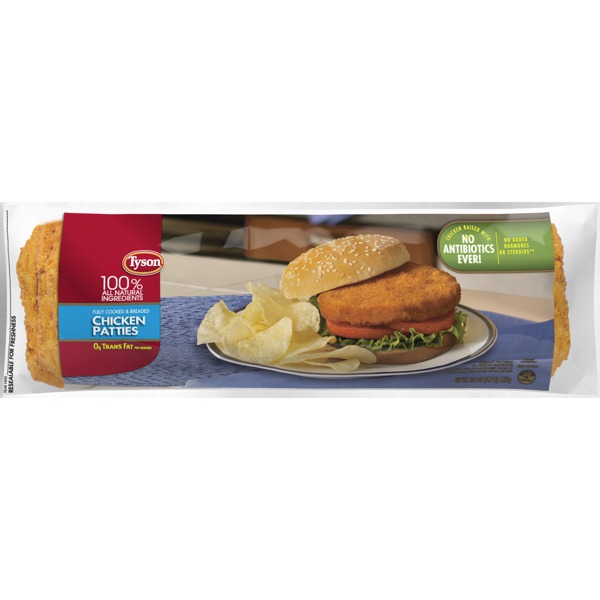 Tyson® Fully Cooked Chicken Patties (Frozen) 1Source