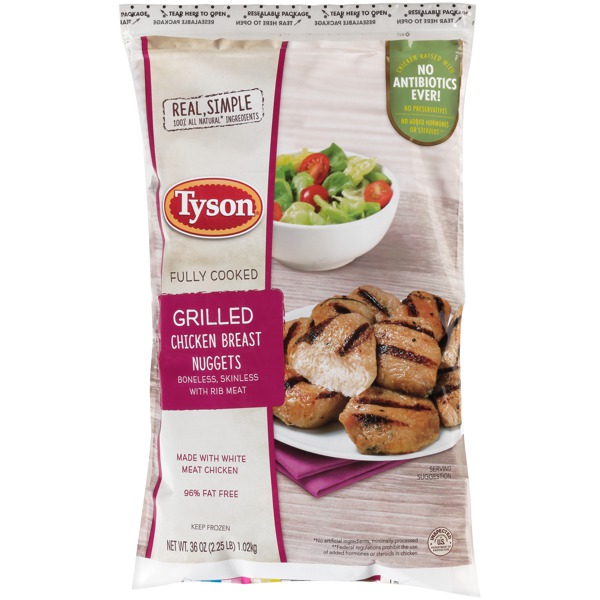 Tyson naturals shop grilled chicken nuggets