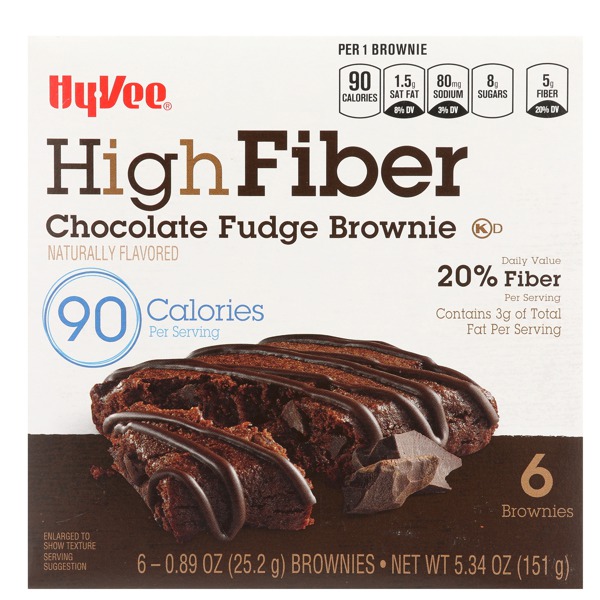 HyVee HIGH FIBER BROWNIE 1Source