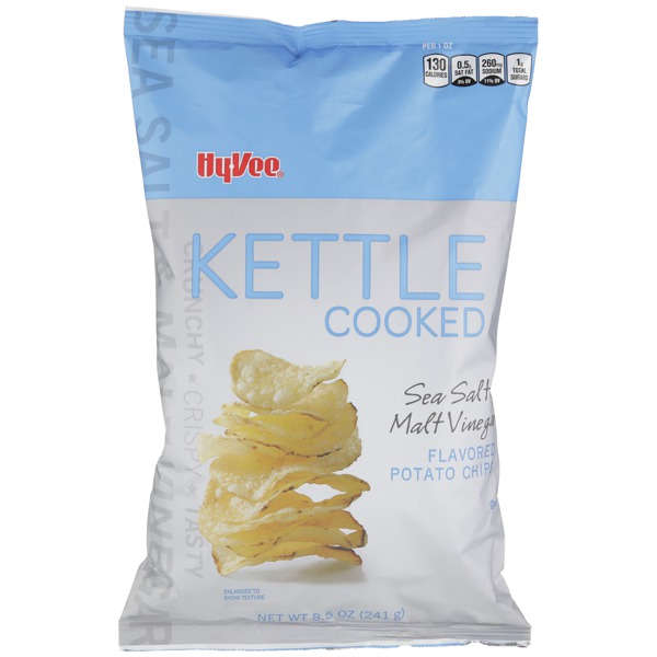 KETTLE COOKED SEA SALT MALT VINEGAR FLAVORED POTATO CHIPS 1Source