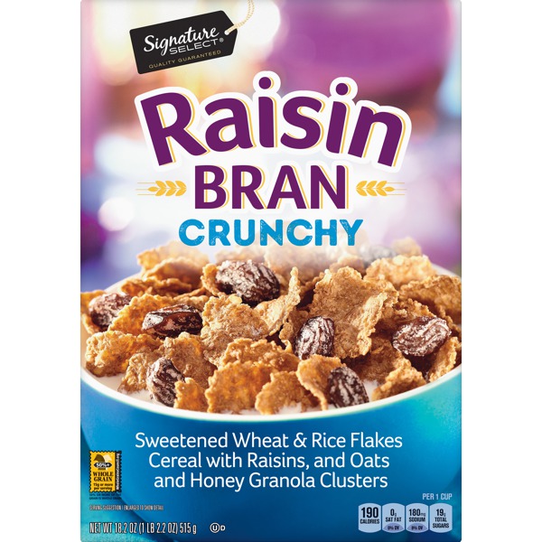 CRUNCHY RAISIN BRAN FLAKES CEREAL 1Source