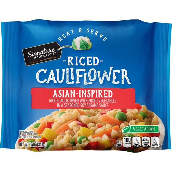 Signature Select AsianInspired Riced Cauliflower With Mixed Vegetables