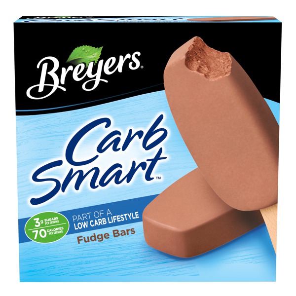 Breyers Carb Smart Frozen Dairy Dessert Fudge Bar Chocolate 1Source