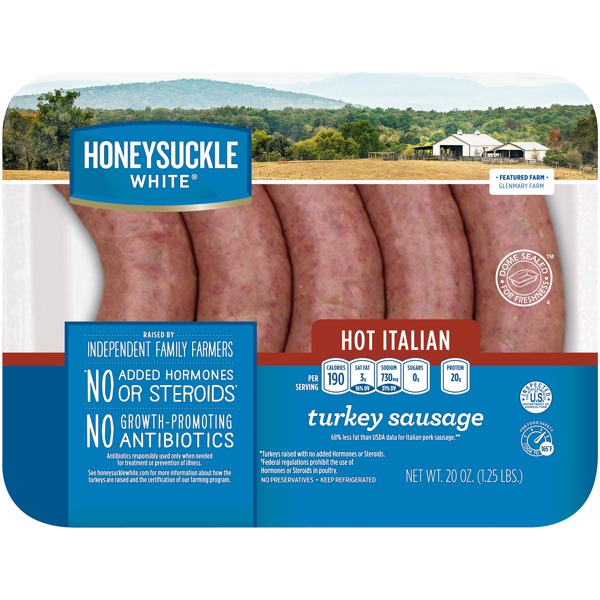 HOT ITALIAN TURKEY SAUSAGE 1Source