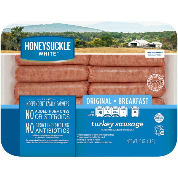 Honeysuckle White ORIGINAL BREAKFAST TURKEY SAUSAGE 1Source