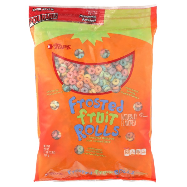 TOPS Frosted FruitFlavored Cereal Rolls 1Source