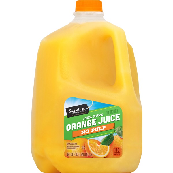 Signature Select 100 PURE ORANGE JUICE FROM CONCENTRATE 1Source