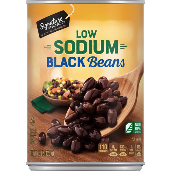 Signature Select Low Sodium Black Beans 1Source