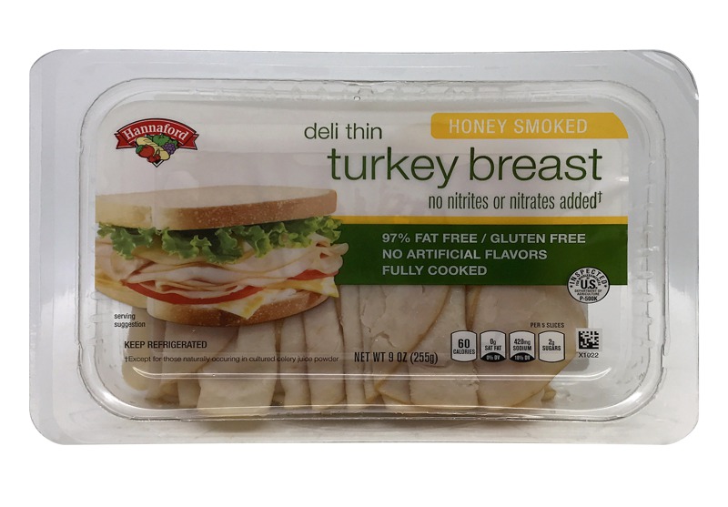 Hannaford Deli Thin Turkey Breast Honey Smoked 1Source