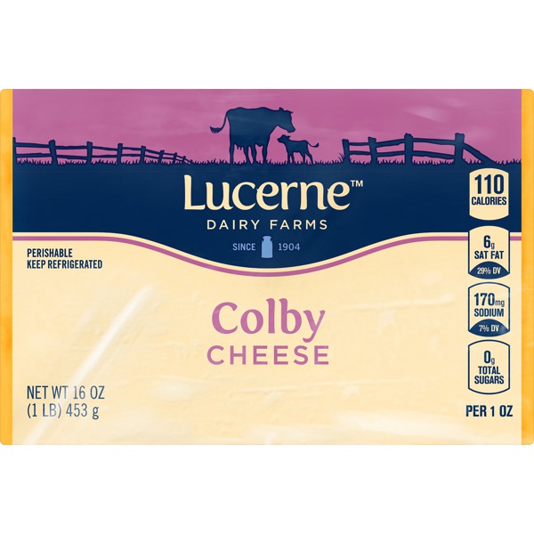 Lucerne Dairy Farms COLBY CHEESE 1Source