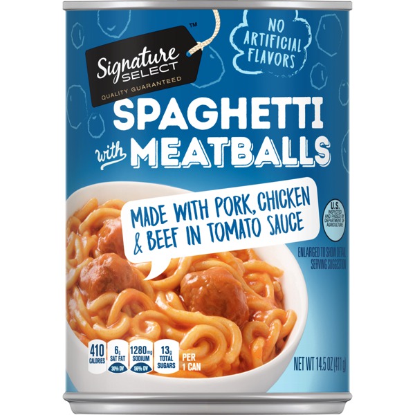 Signature Select SPAGHETTI WITH MEATBALLS - 1Source