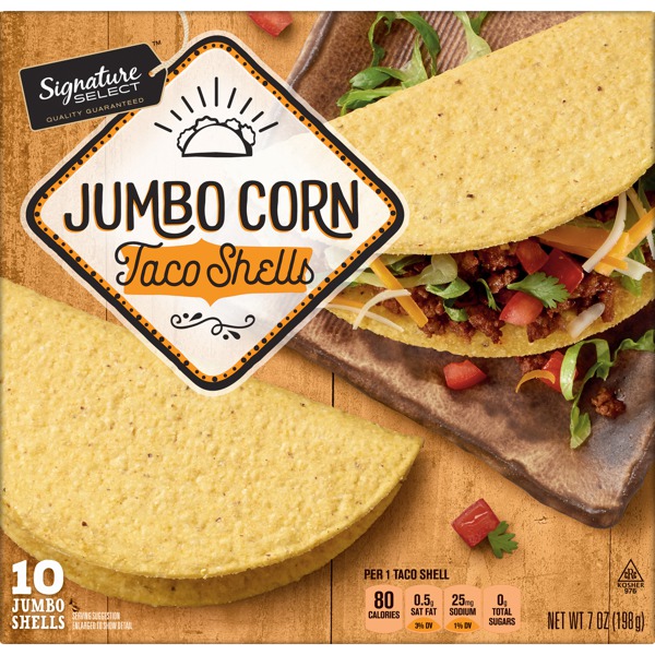 Signature Select JUMBO CORN TACO SHELLS 1Source