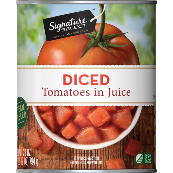 Signature Select DICED TOMATOES IN JUICE 1Source