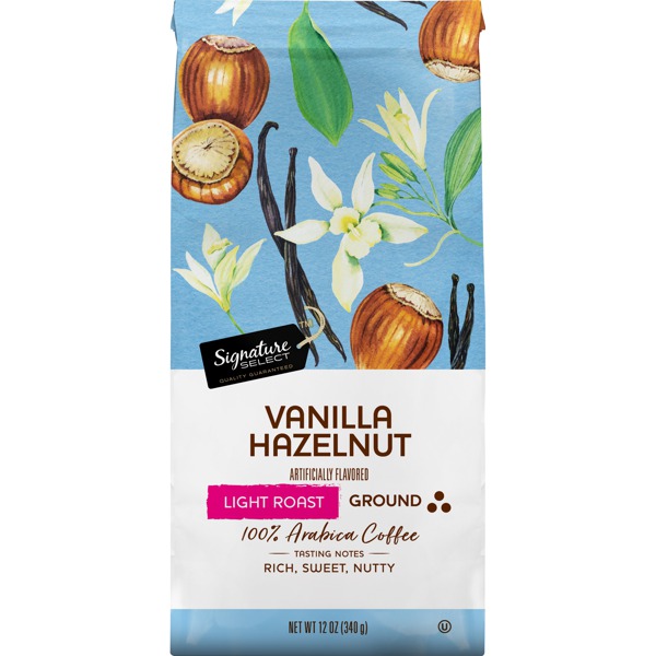 Signature Select VANILLA HAZELNUT LIGHT ROAST GROUND 100 ARABICA