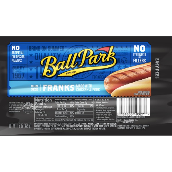 Ball Park® Classic Franks Bunsize Length 8 Count 1Source