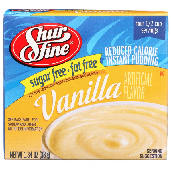 Shurfine VANILLA REDUCED CALORIE INSTANT PUDDING 1Source