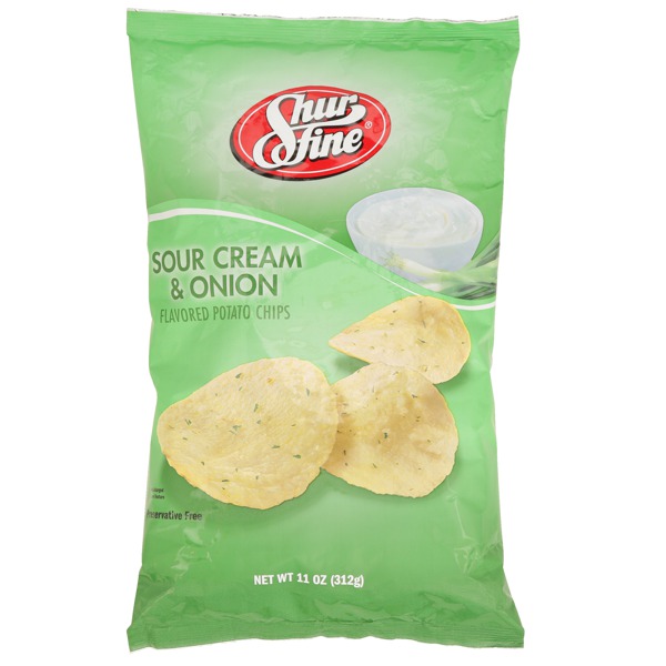SOUR CREAM & ONION FLAVORED POTATO CHIPS 1Source