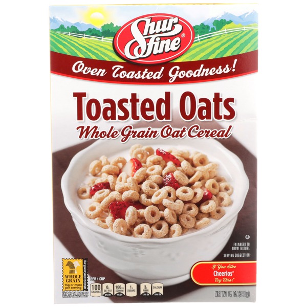 Shurfine, TOASTED OATS WHOLE GRAIN OAT CEREAL 1Source