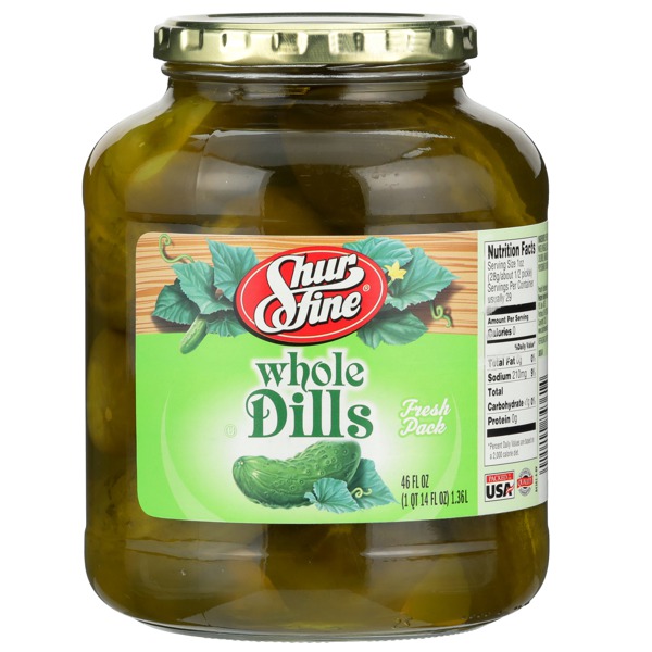 Shurfine WHOLE DILLS PICKLES 1Source