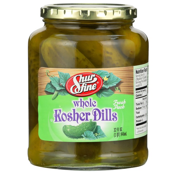 Shurfine WHOLE KOSHER DILLS PICKLES 1Source
