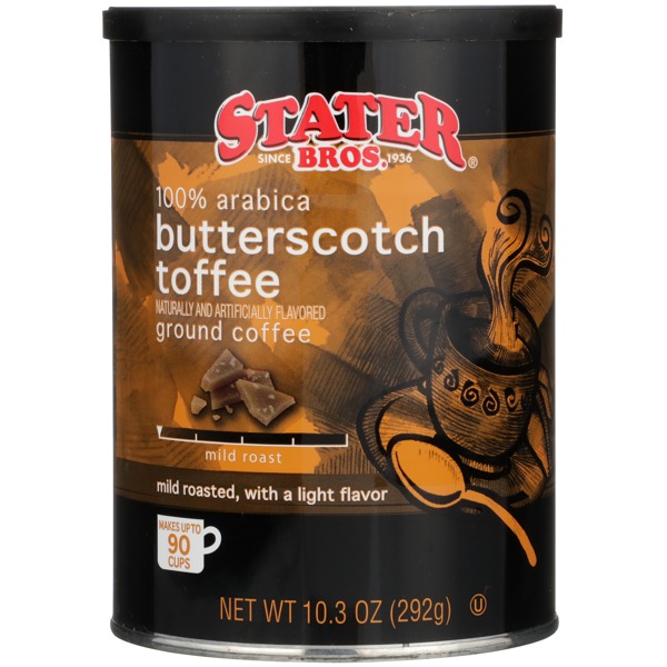 Stater Bros. Mild Roast 100 Arabica Butterscotch Toffee Ground Coffee