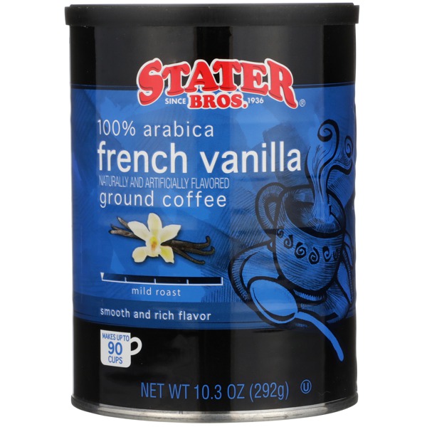 Stater Bros. Mild Roast 100 Arabica French Vanilla Ground Coffee 1Source