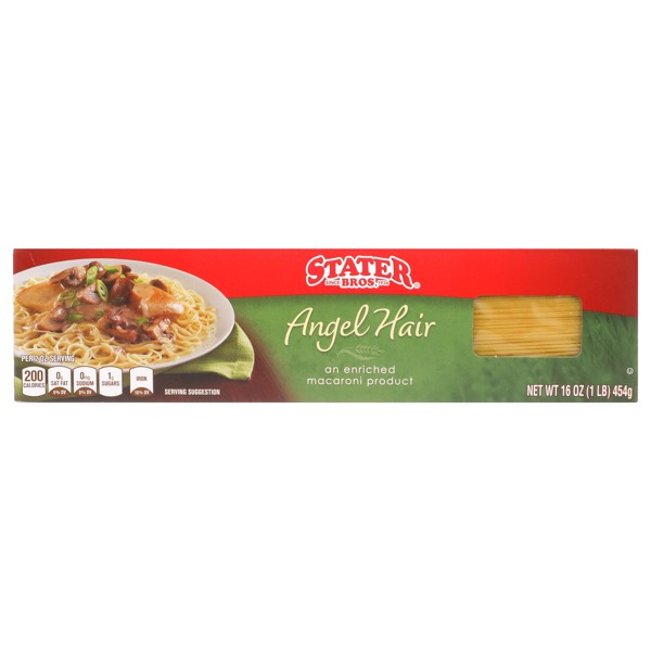 Stater Bros. An Enriched Macaroni Product Angel Hair 1Source