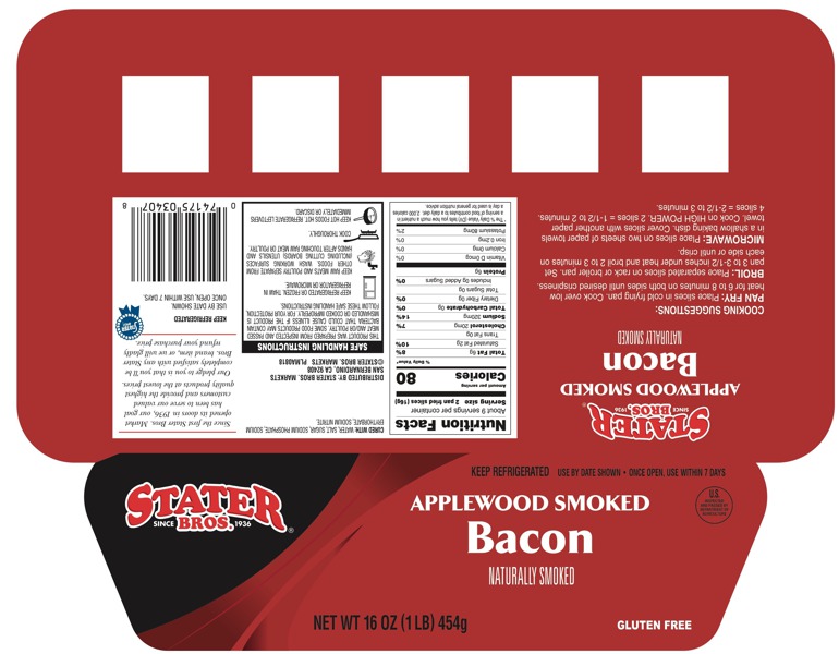 Stater Bros. Applewood Smoked Bacon 1Source