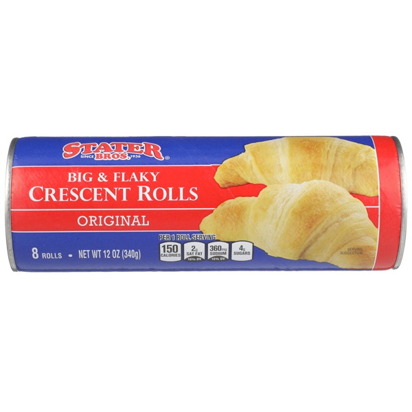 Stater Bros. Original Big & Flaky Crescent Rolls 1Source