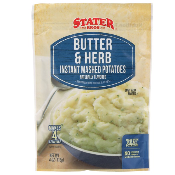 Stater Bros. Butter & Herb Instant Mashed Potatoes 1Source