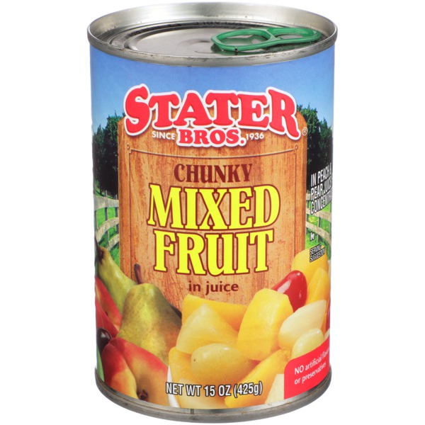 Stater Bros. Chunky Mixed Fruit In Peach & Pear Juice From Concentrate