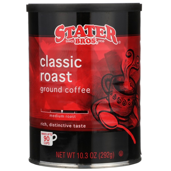 Stater Bros. Medium Roast Classic Roast Ground Coffee 1Source