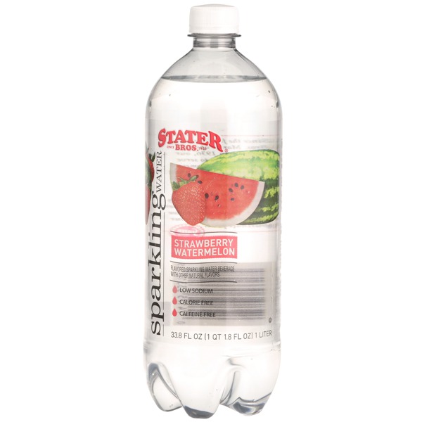 Stater Bros. Strawberry Watermelon Flavored Sparkling Water Beverage