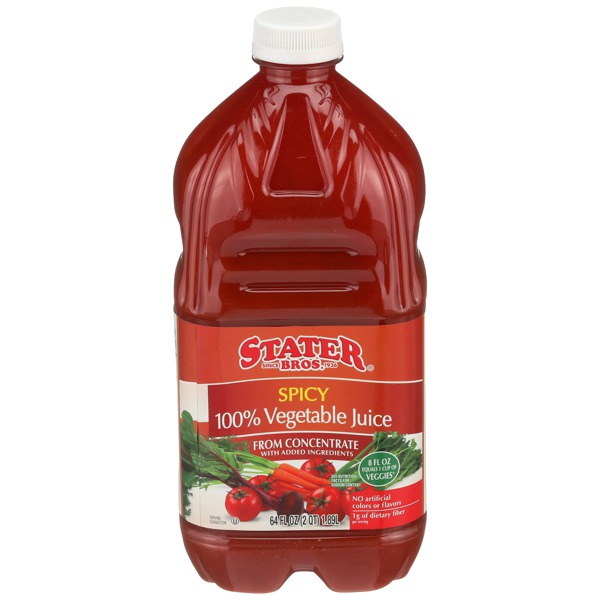 Stater Bros. Spicy 100 Vegetable Juice From Concentrate 1Source