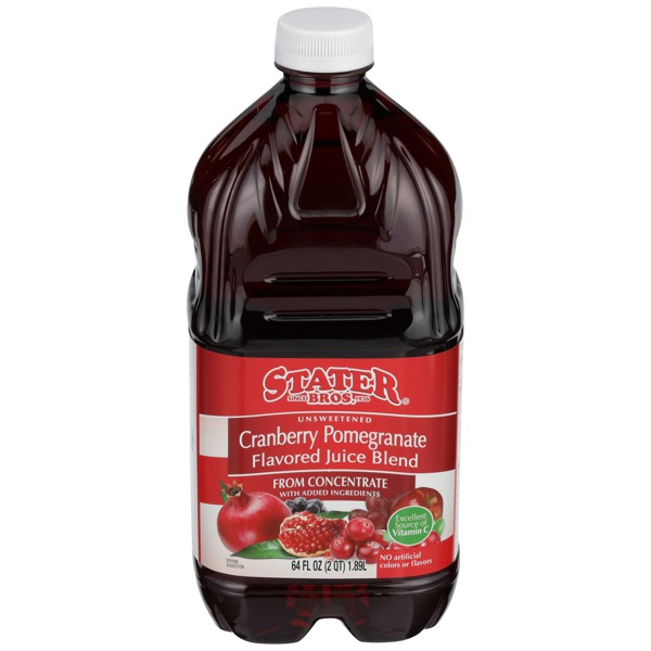 Unsweetened Cranberry Pomegranate Flavored Juice Blend From Concentrate