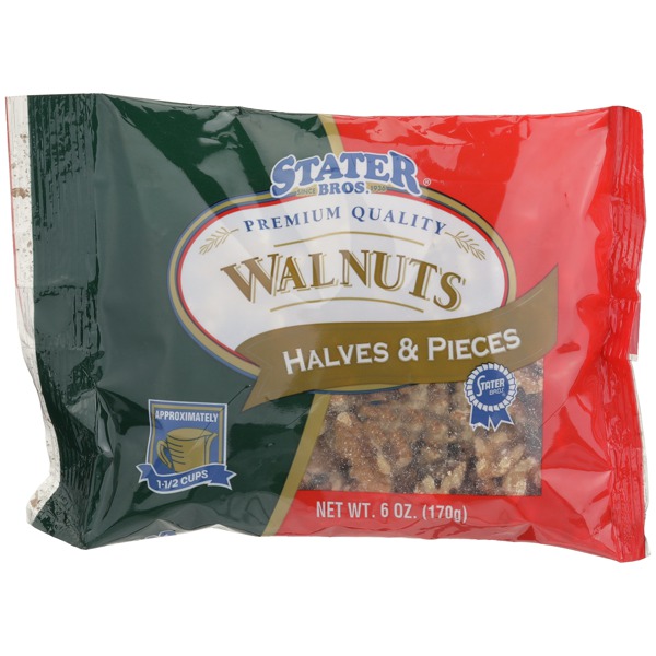 Stater Bros. Halves & Pieces Premium Quality Walnuts 1Source