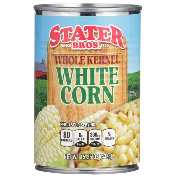 Stater Bros. Whole Kernel White Corn 1Source