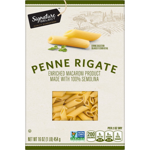 Signature Select PENNE RIGATE ENRICHED MACARONI PRODUCT - 1Source