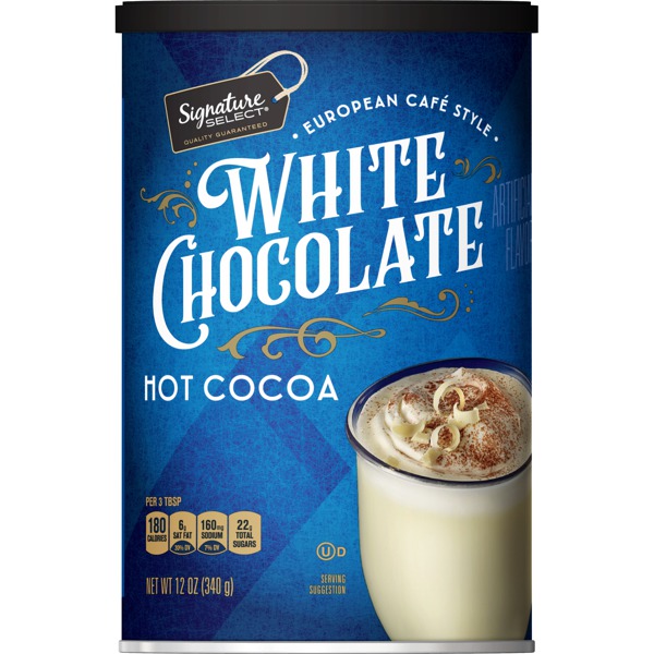 Signature Select WHITE CHOCOLATE EUROPEAN CAFE STYLE HOT COCOA 1Source