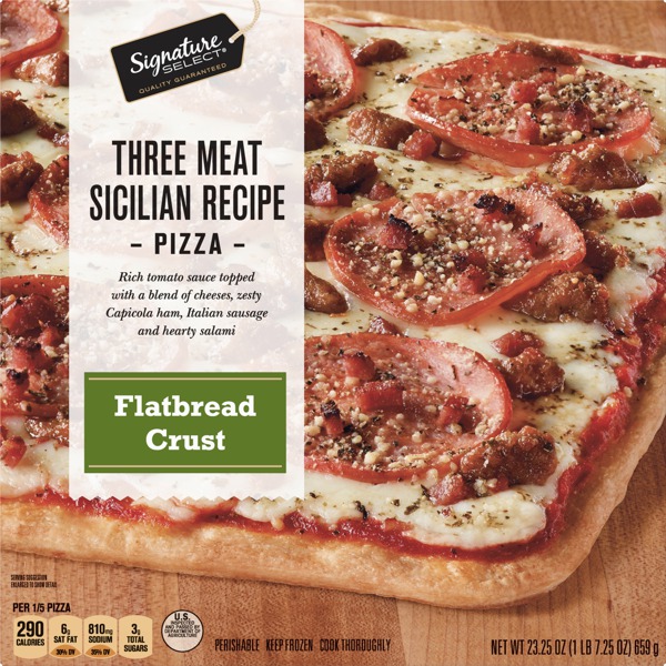 Signature Select Flatbread Crust Rich Tomato Sauce Topped With A Blend
