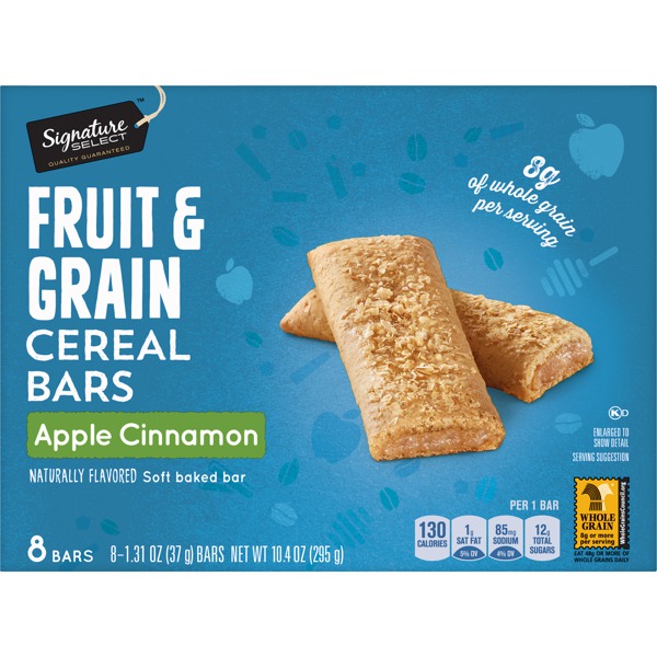 APPLE CINNAMON FRUIT & GRAIN CEREAL BARS - 1Source