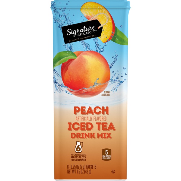 Signature Select Peach Iced Tea Drink Mix 1Source