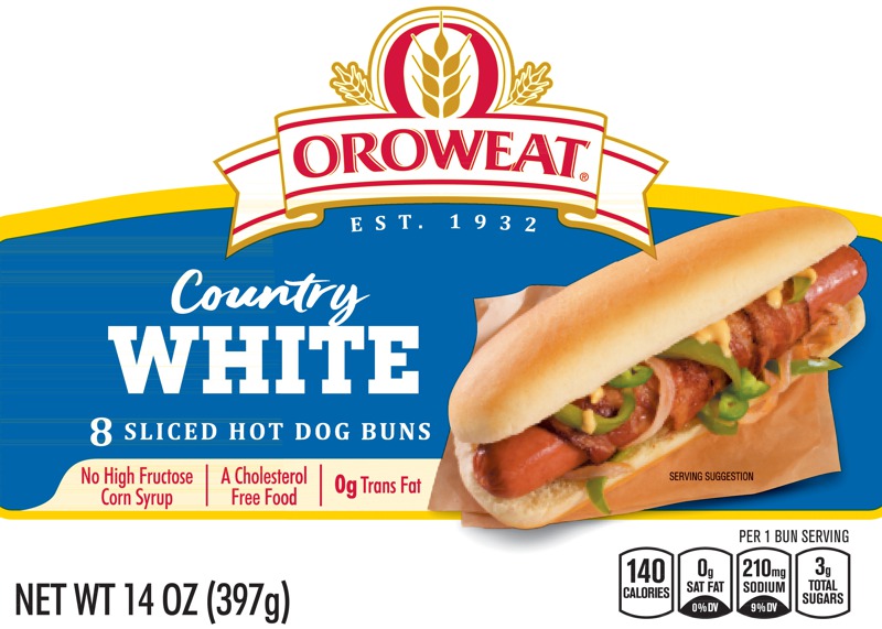 Oroweat SLICED HOT DOG BUNS 1Source